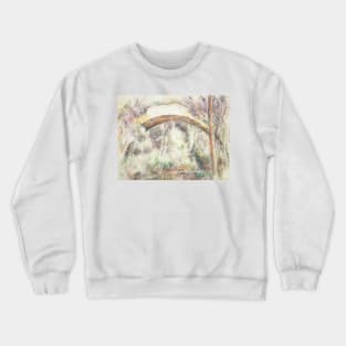 The Bridge of Trois-Sautets by Paul Cezanne Crewneck Sweatshirt